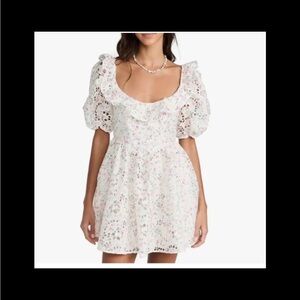 ForLove & Lemons.  Collaboration with Victoria’s Secret  Magnolia mini dress